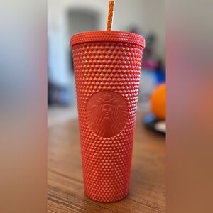 Starbucks Limited Edition Venti Studded Tumbler Orange Pearl Halloween 2022